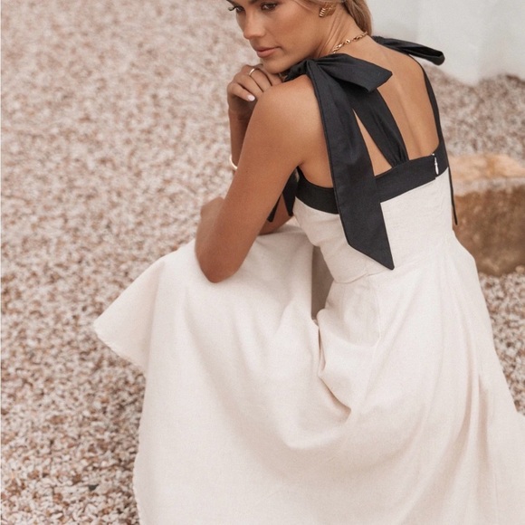 Petal & Pup Dresses & Skirts - Elegant Black and Cream Women's Dress